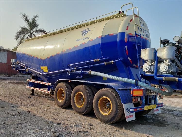 Sơ Mi Rơ Mooc Chở Xi Măng Fushi 46 Khối 8